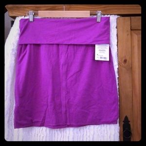 Yoga style fold over waiste skirt